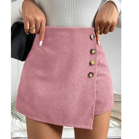 Button Detail Wrap Skort ❤️ - Picture 4 of 4